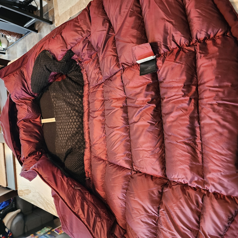 Burgundy Puffer Jacket